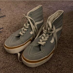 powder blue sk8 hi tapered stacked vans